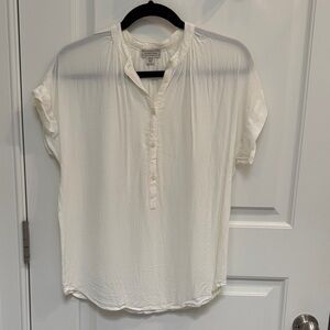 J. Crew White Button-Down Shirt